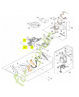 Carter moteur hsa 150 réf. Stihl HA02-600-0811