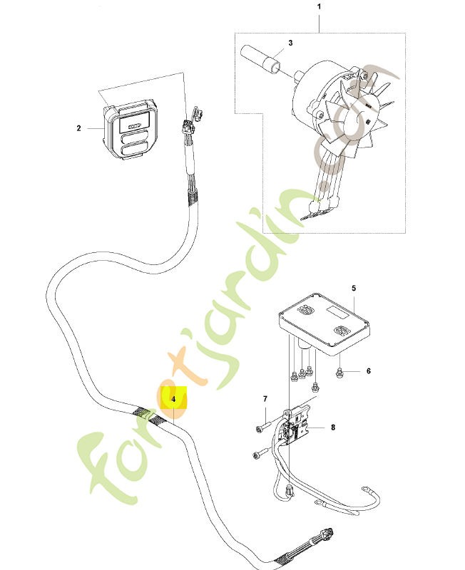Câblage complet husqvarna réf : 593589902