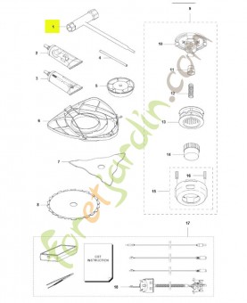 Clé mixte husqvarna réf : 575738202
