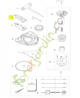 Tube graisse Multifonction HUSQVARNA réf : 503976401