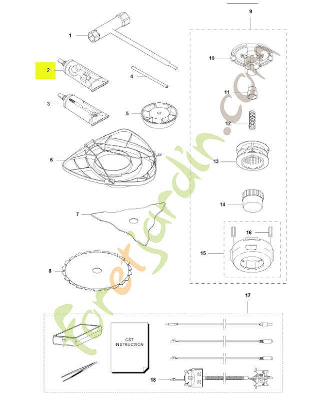 Tube graisse Multifonction HUSQVARNA réf : 503976401