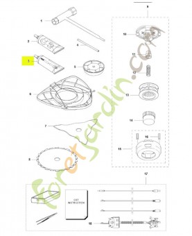 Graisse pour roulements husqvarna réf : 535560001