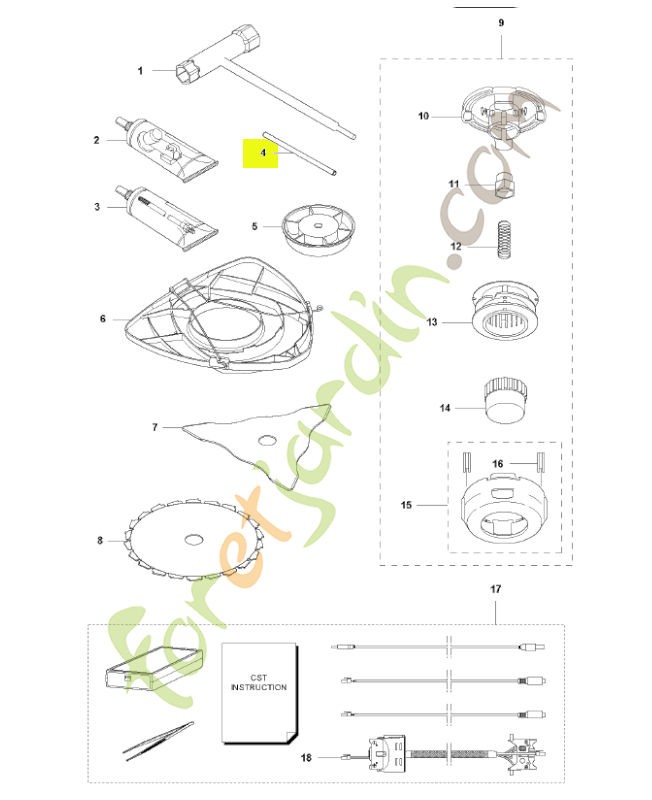 Outil de blocage husqvarna réf : 502285901