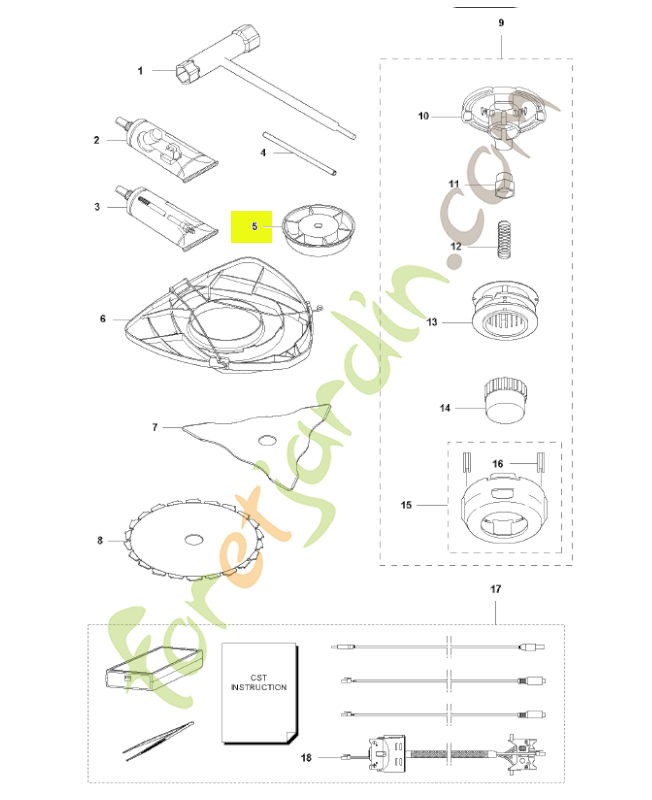 Bol de garde husqvarna réf :503890102