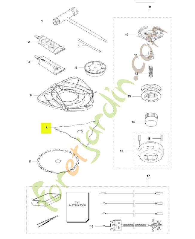 Lame 3 dents Multi 300mm 25.4mm husqvarna réf : 546380601