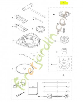 Tête nylon T35 M12 Husqvarna réf : 578446401