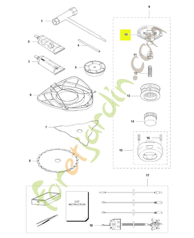 Carter husqvarna réf : 537185501
