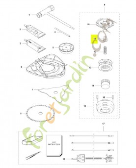 Adaptateur husqvarna réf : 537186102