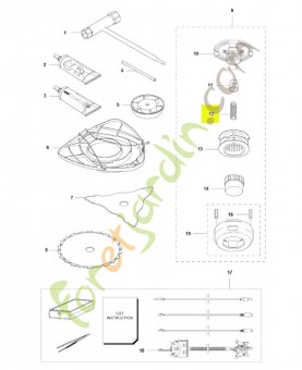 Ressort husqvarna réf : 537186001