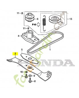 Lame de rotor réf. Honda 72511VH4P50