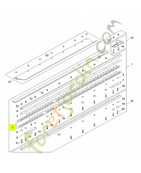 Jeu de 2 lames Stihl réf. 4237-710-6056