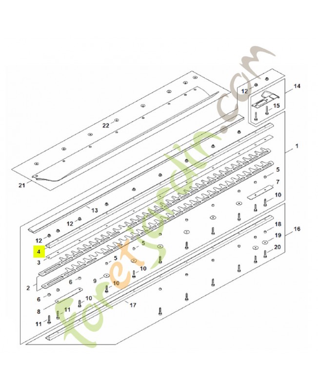 Glissière de guidage 1000mm/40" t Stihl réf. 4237-641-4603