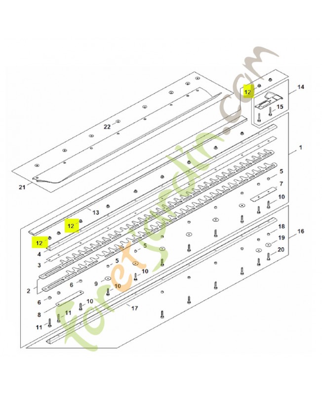 Ecrou a six pans Stihl réf. 9216-263-0710