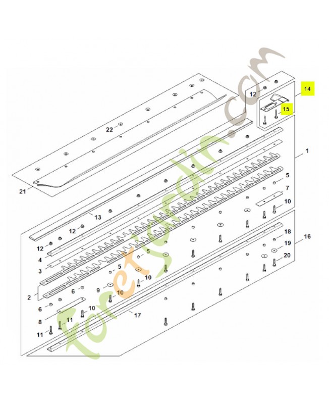 Protège-guidage Stihl réf. 4237-790-9800