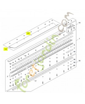 Déflecteur t 1000mm / 40" Stihl réf. 4237-740-3301