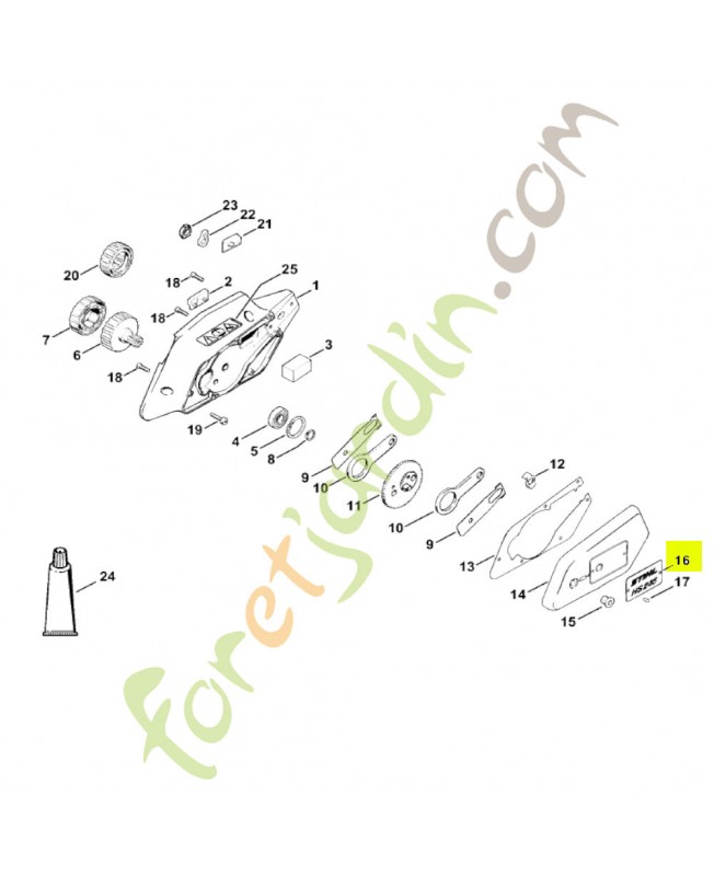 Rivet à tête ronde 3x6 Stihl réf. 0000-974-1000