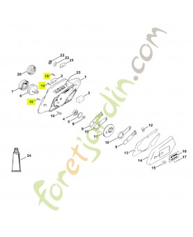 Vis cylindrique is m4 x 16 Stihl réf. 9022-313-0680