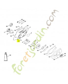 Vis cylindrique is m6x25 Stihl réf. 9022-341-1350