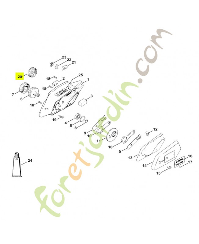 Pièce d'accouplement Stihl réf. 4213-007-1001 en stock