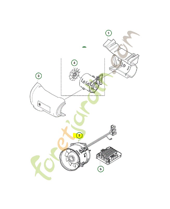 Ventilateur Husqvarna ref. 529626301
