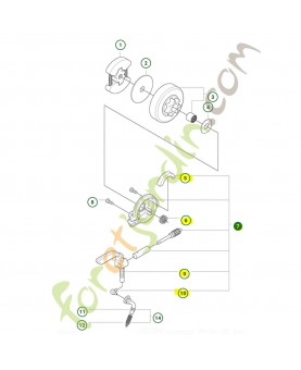 Pompe à huile husqvarna ref. 581063901