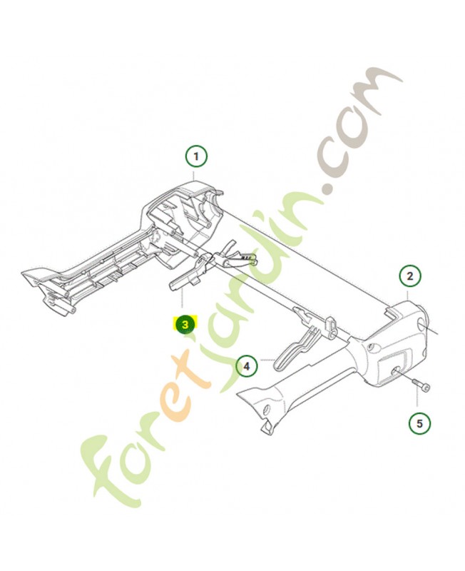 Gachette de sécurité husqvarna ref. 589274001 Remplace la référence 577512301