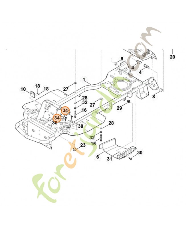 Vis taraud 6x30 Stihl ref. 9039-488-1290
