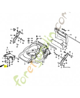 Boulon de fixation de mot Honda réf. 90102VE0000
