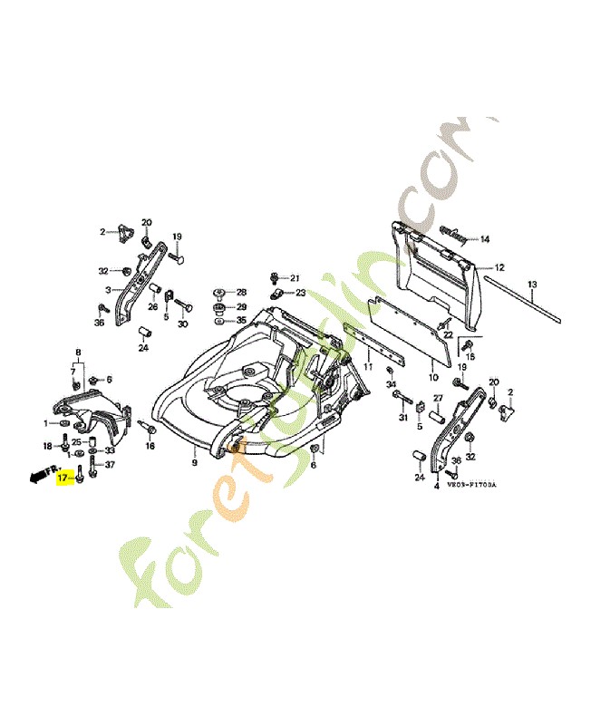 Boulon de fixation de mot Honda réf. 90102VE0000