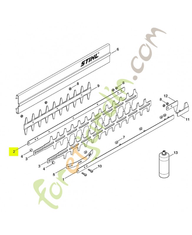 Glissière de guidage 600 mm / 24"Stihl réf. 4226-704-3501
