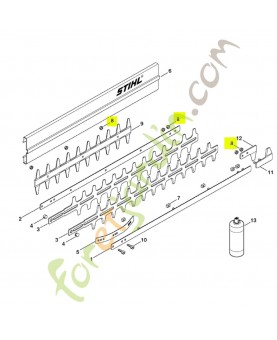 Ecrou à six pans M5 Stihl réf. 9220-263-0702