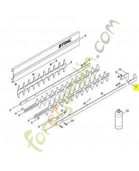 Pièce guidage protection Stihl réf. 4226-790-9800