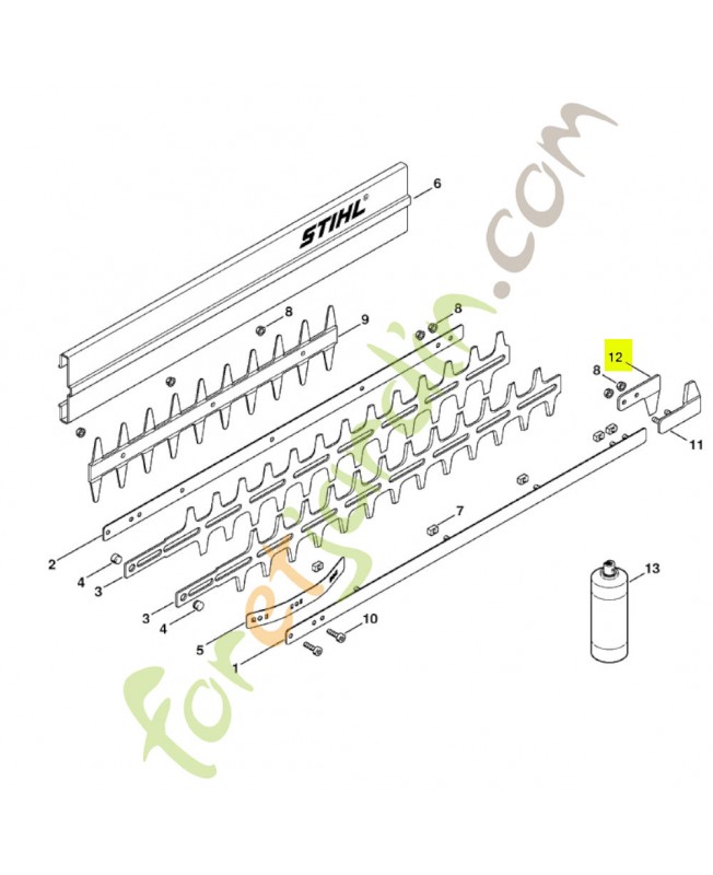 Pièce guidage protection Stihl réf. 4226-792-9001