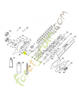 Circlip 13x1 Stihl réf. 9455-621-1300. Pièce de rechange Stihl
