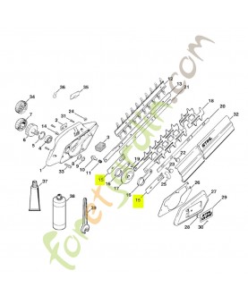 Tôle de butée Stihl réf. 4230-642-4800