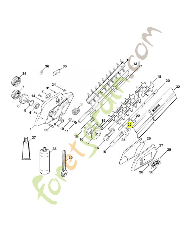 Vis de guidage Stihl réf. 4206-713-6502