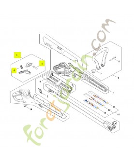 Jeu d'éléments de commande Stihl réf. FA10-007-3800