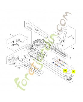 Tube complet 24,0 mm x 744...