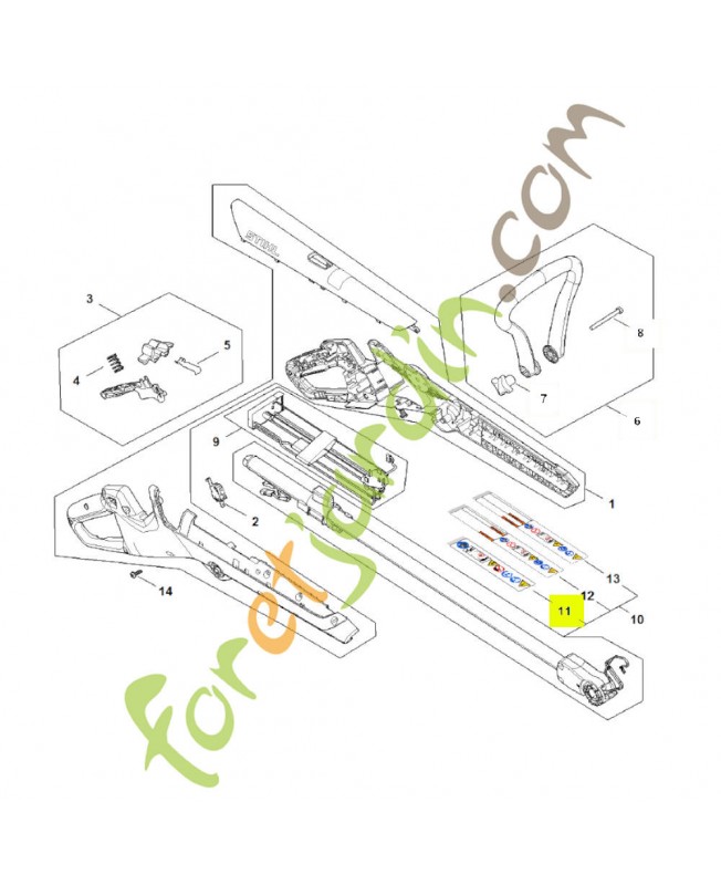 Autocollant Stihl réf. 0000-967-7341