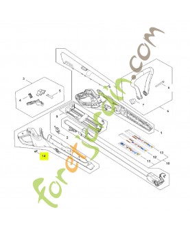 Vis cylindrique IS-P4x16 Stihl réf. 9074-477-3025
