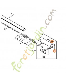 Ecrou stihl ref. 9210-319-0900 Remplace référence 9210-260-0900