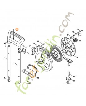 Cadre de poignee Stihl ref. 4768-790-5600