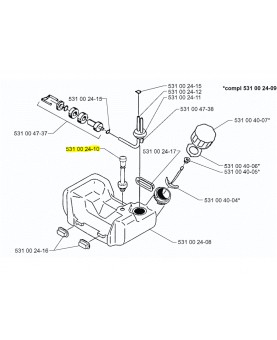 Valve Husqvarna ref. 531002410