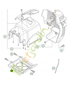 Plaque de protection Husqvarna ref. 537357201