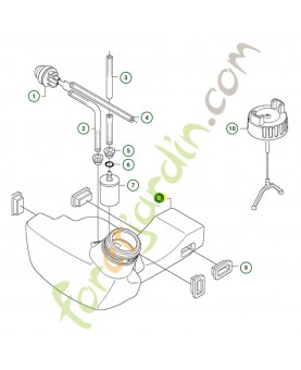 Réservoir Husqvarna ref. 544328801 Remplace référence 537327501