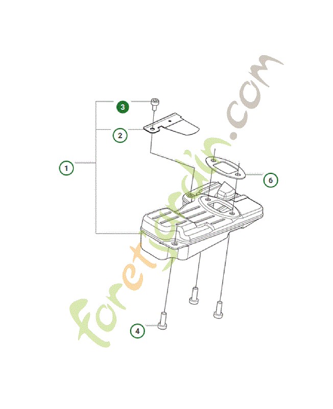 Vis Husqvarna ref. 544362701 Remplace référence 521860801 ; 578394801