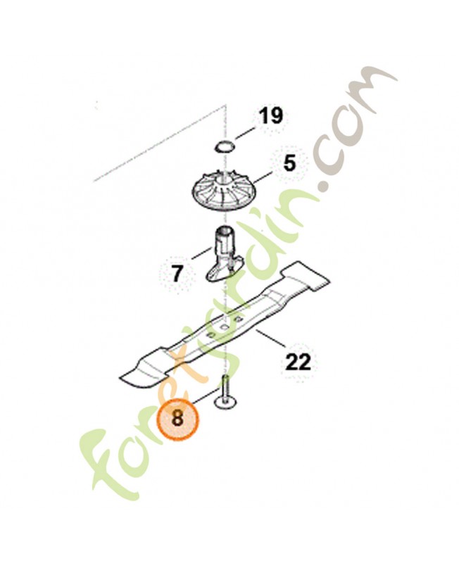 Vis lame Stihl réf. 0000-951-3505