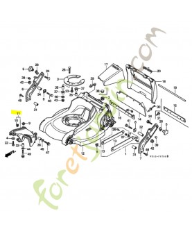 ENS. DE GUIDE, DEFILEMENT *NH246  honda ref. 76105VE1650ZA