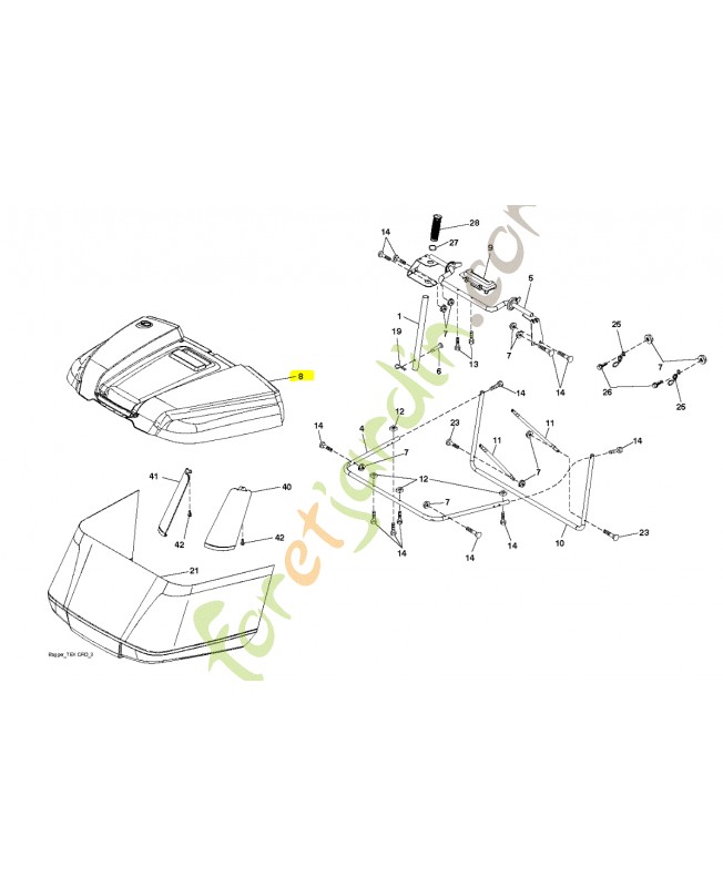 Couvercle Husqvarna ref. 583503801