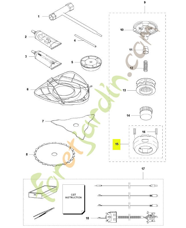 Couvercle Husqvarna réf : 544044402